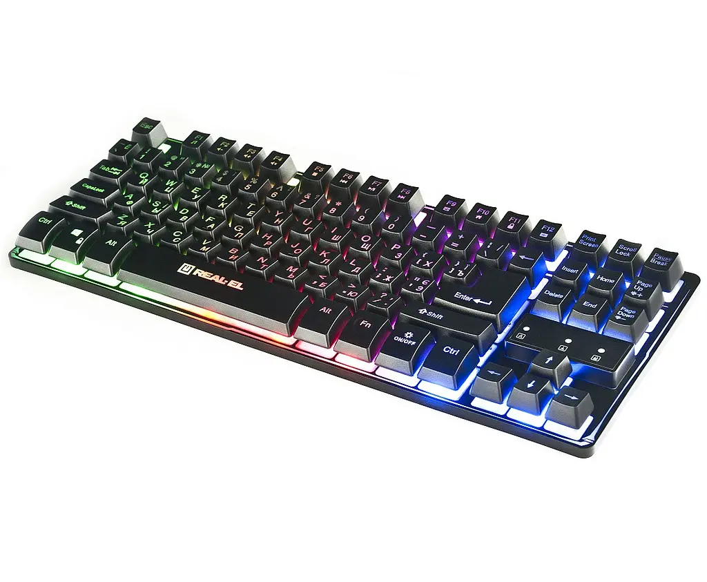 Ігрова клавіатура REAL-EL Gaming 8710TKL Backlit USB - фото 6