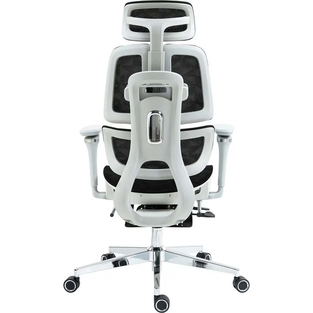 Офісне крісло GT Racer B-2450 White/Black [125571] - фото 8