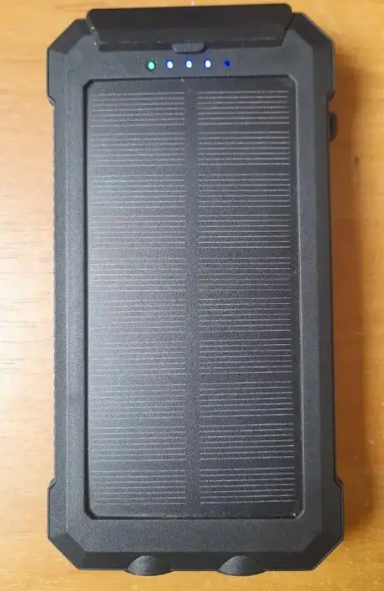 Зовнішній повербанк Solar Power Bank 30000 мА/год із компасом Чорний (2104618804) - фото 3