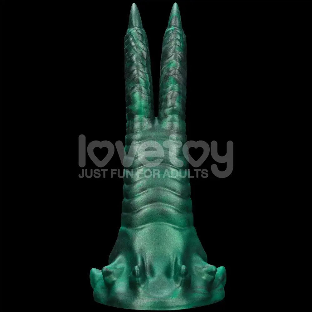 Вібратор Lovetoy Double-Claw Savage Charm 19.4 см зелений - фото 8