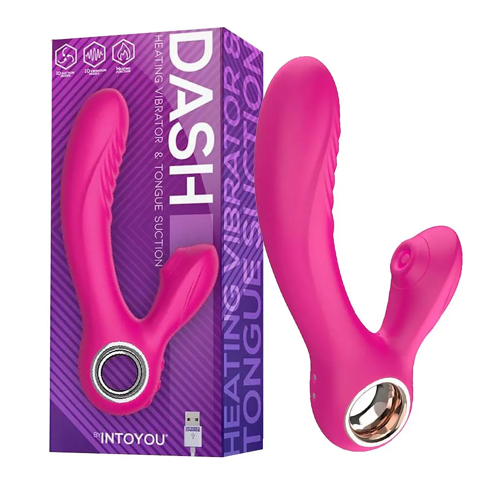 Вібратор Intoyou Dash 2.0 Softer Tip, 18,6 см (рожевий) - фото 10