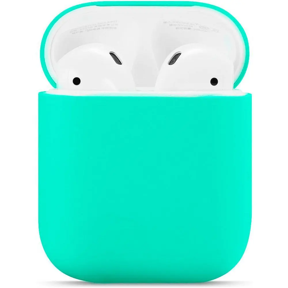 Чохол для навушників New Silicone Case для AirPods 2 Mint Green [38891] - фото 2
