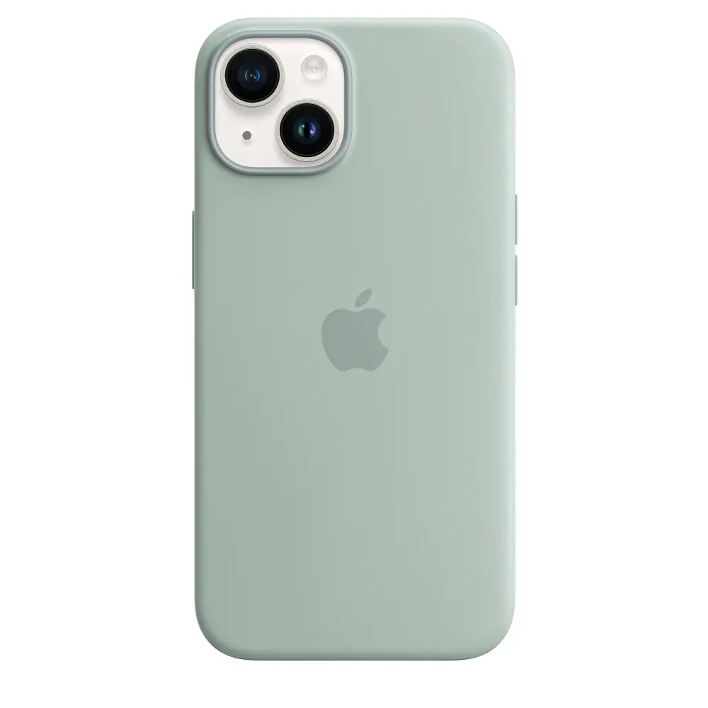 Чохол Silicone Case with MagSafe для Apple iPhone 14 Succulent ААА [77423] - фото 3