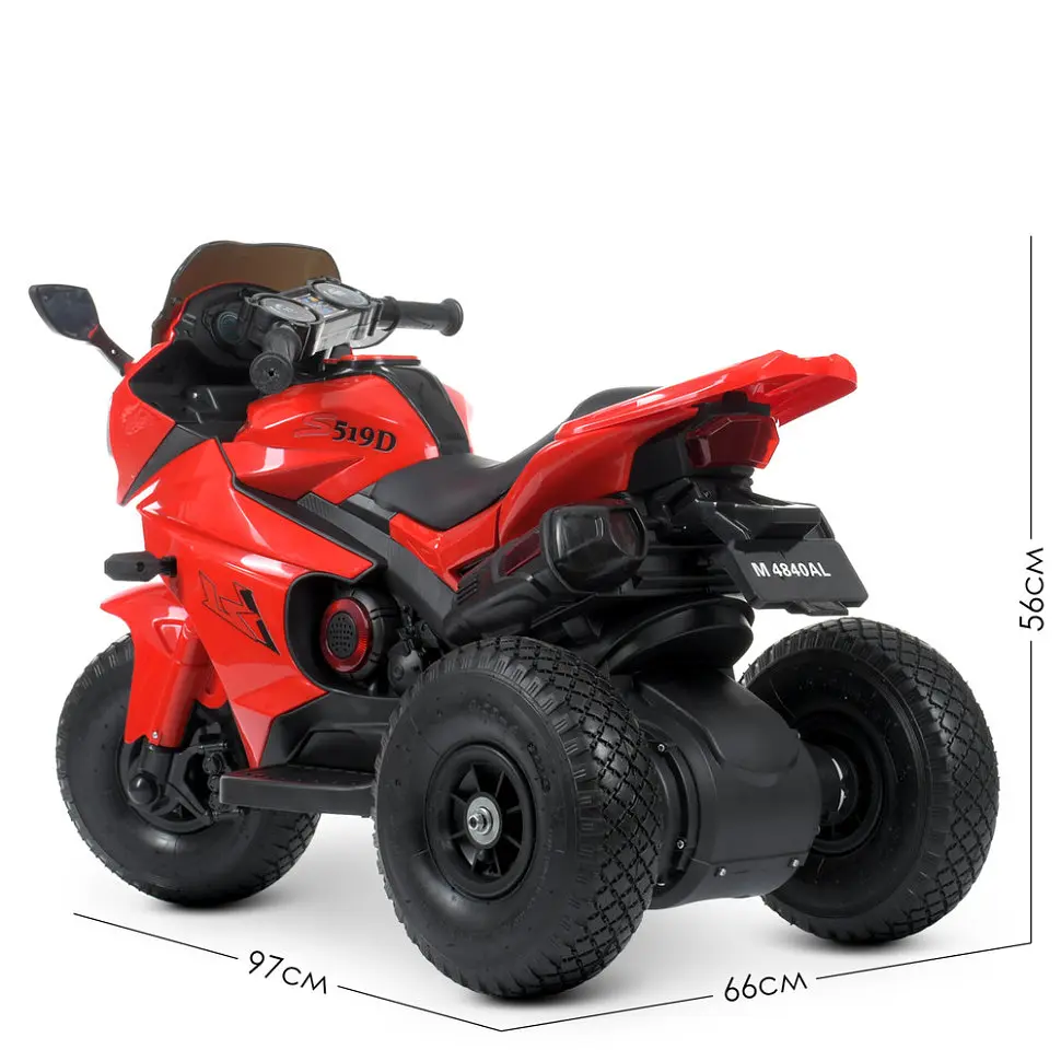 Дитячий електромобіль Bambi Мотоцикл M 4840ALR-3 до 30 кг - фото 3