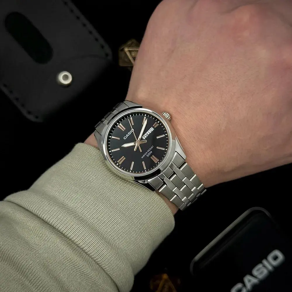 Чоловічий годинник Casio MTP-1335D-1A2 Сріблястий ( AT1141-0109 ) - фото 2