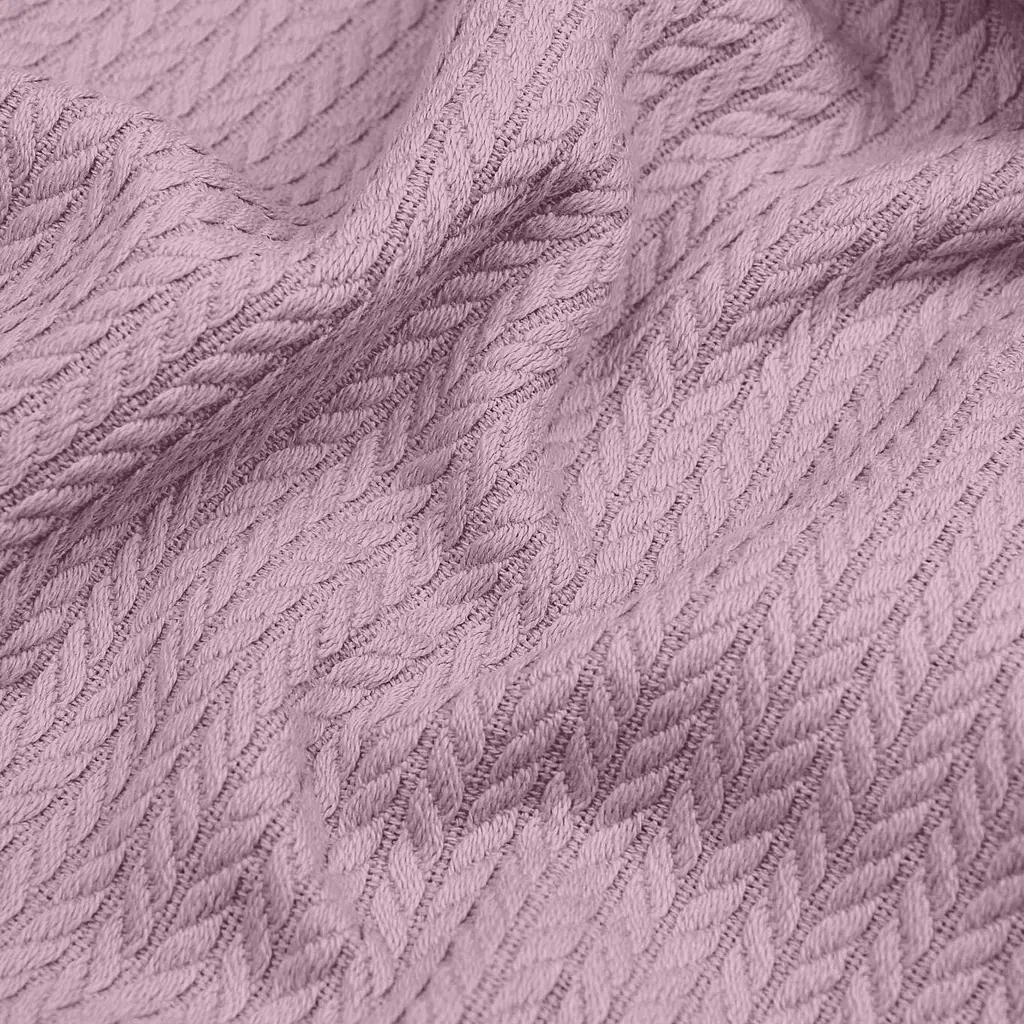 Плед-покривало Cosas Aurora Knitted Braid косичка 160х230 см лаванда (Blanket_06Aurora_KnittedBraid_160x230) - фото 4
