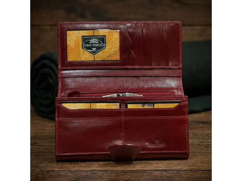 Жіночий гаманець Натуральна шкіра Accademia 1526 rosso Червоний 18,5x10x3. см TONY PEROTTI acs0032554 - фото 2