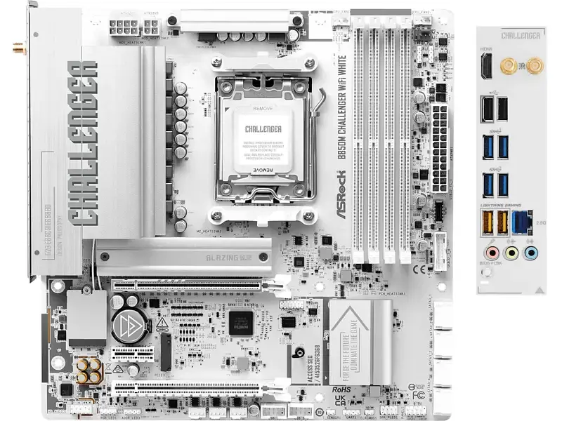 Материнская плата ASRock B850M Challenger WiFi White - фото 4
