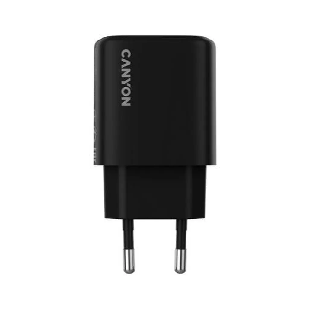Зарядний пристрій Canyon OnCharge 250 25 Вт 1xPD EU чорний (CNE-CHA250-11) - фото 2