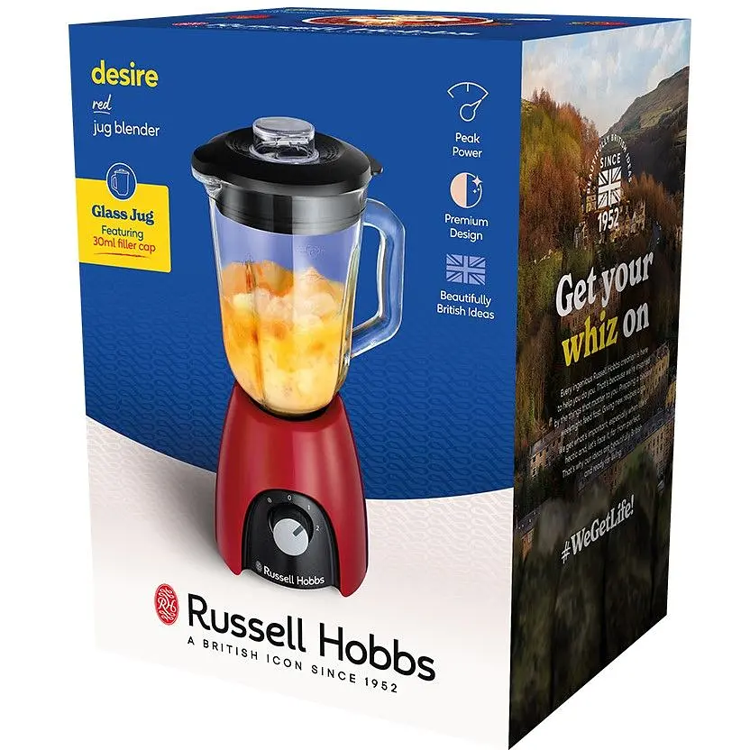 Блендер Russell Hobbs Desire Red 650 Вт червоний (27120-56) - фото 2