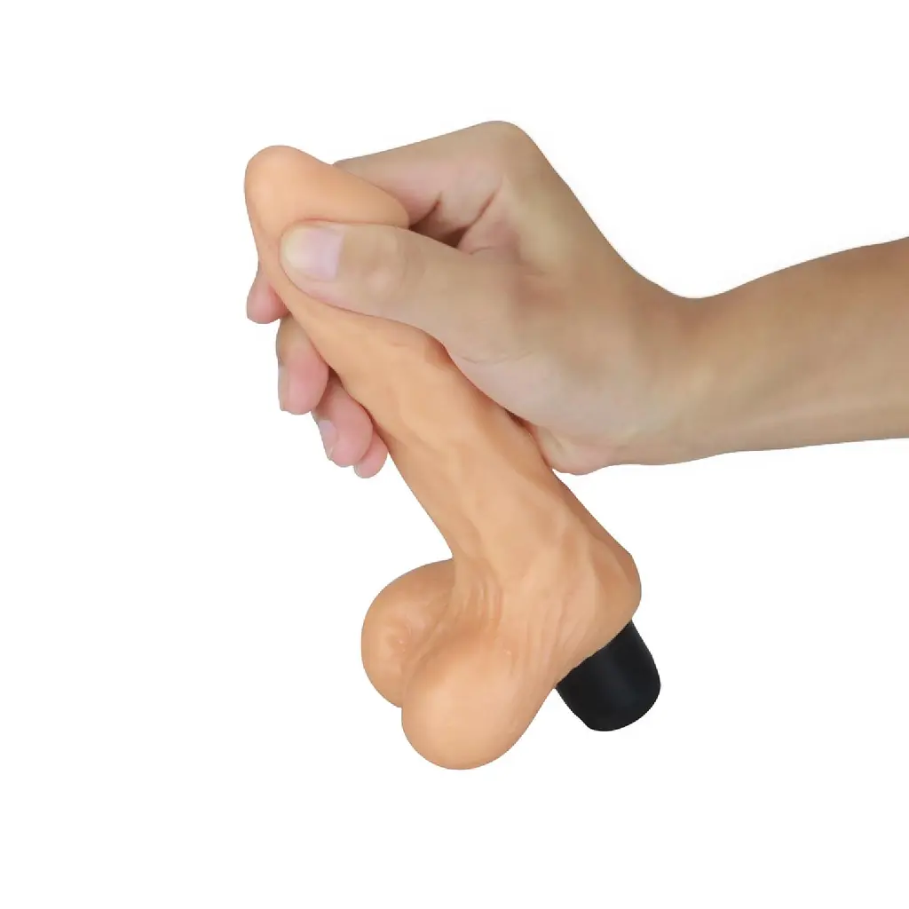 Реалистичный вибратор Lovetoy Real Feel 20 см телесный - фото 4