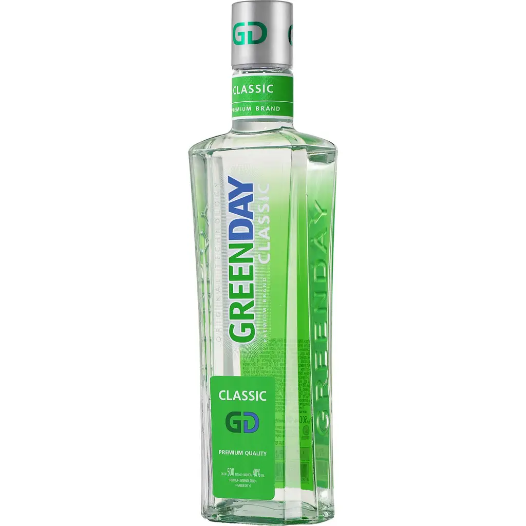 Уцінка. Горілка Green Day 40% 0.5 л