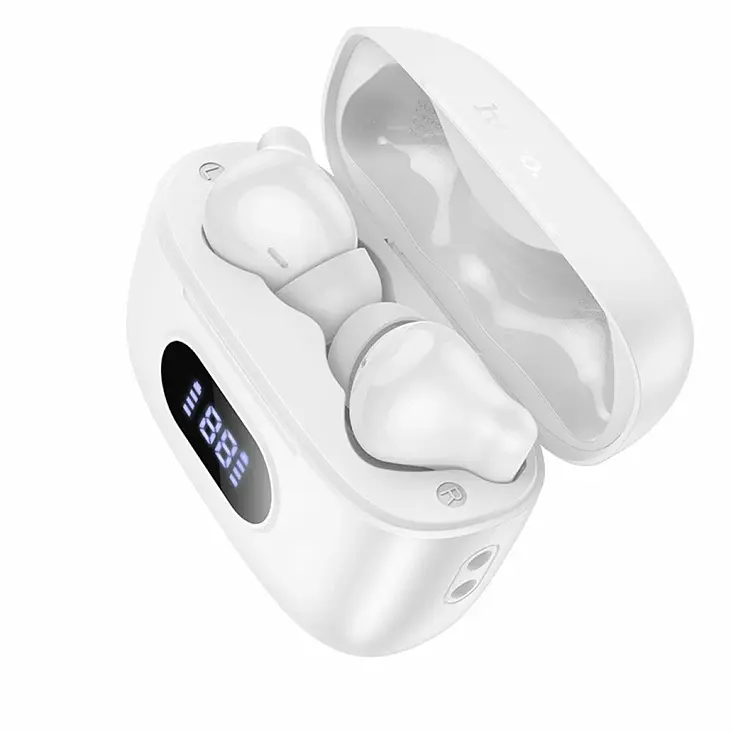 Беспроводные TWS наушники Hoco EQ2 Plus, вакуумные, BT5.4, 40mAh, 320mAh, 7h, white - фото 3