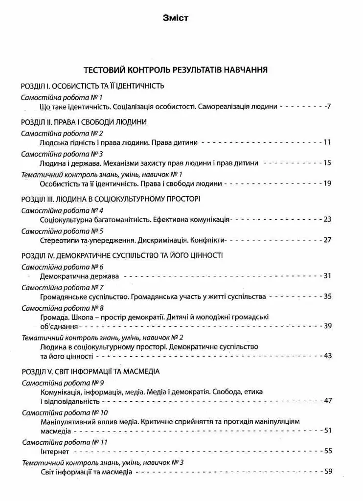 Громадянська освіта. 10 клас. Тестовий контроль результатів навчання. Практичні роботи - фото 3