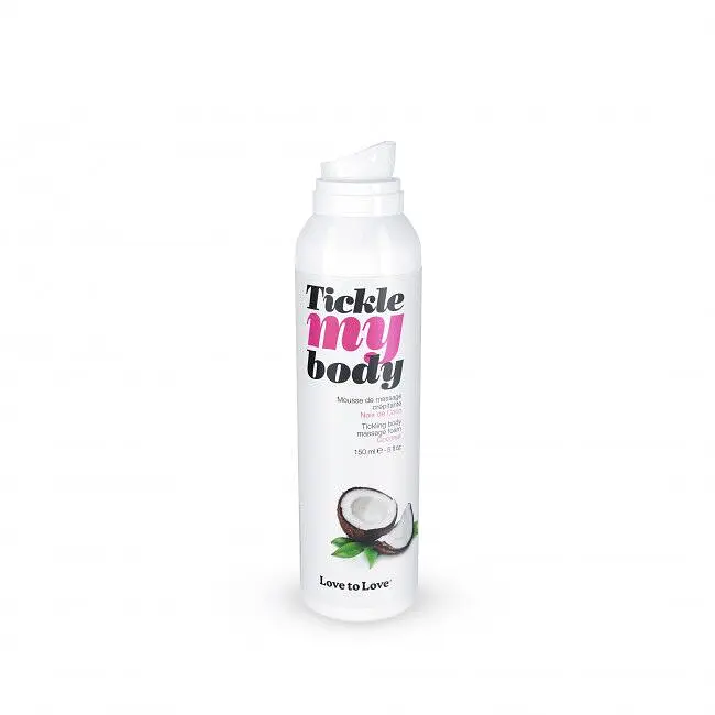 Масажна піна Love To Love Tickle My Body Coconut, що зволожує, 150 мл - фото 3