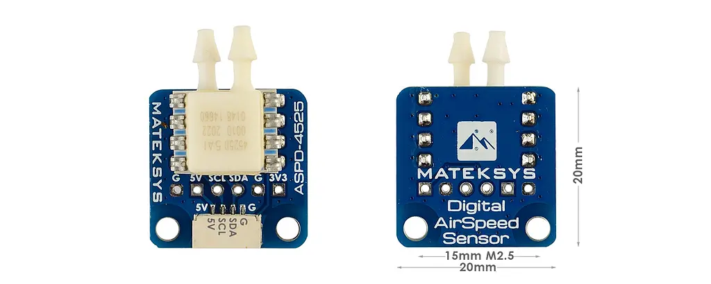 Датчик повітряної швидкості Matek Digital Airspeed Sensor ASPD 4525 - фото 6