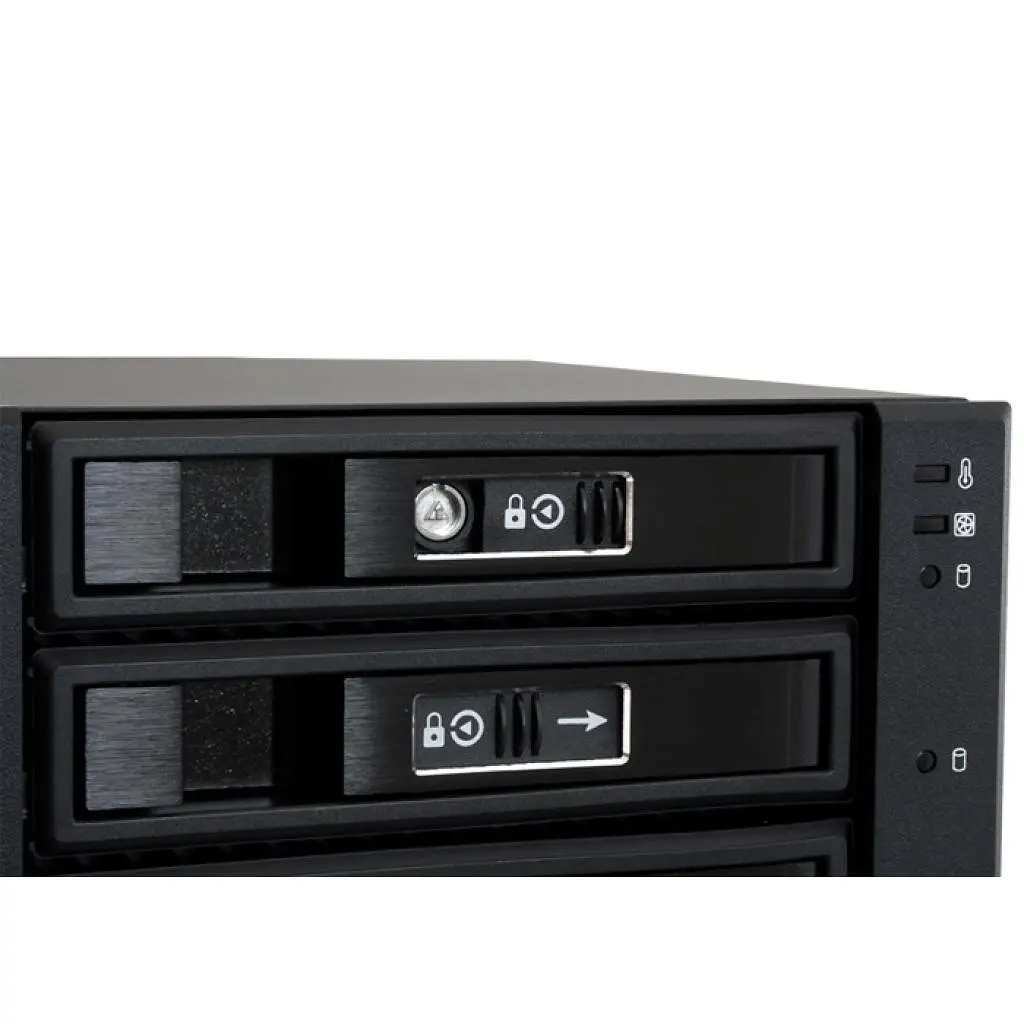 Бекплейн Chieftec 2x5.25"/3x3.5" Hot-Swap Aluminium (CBP-2131SAS) - фото 4