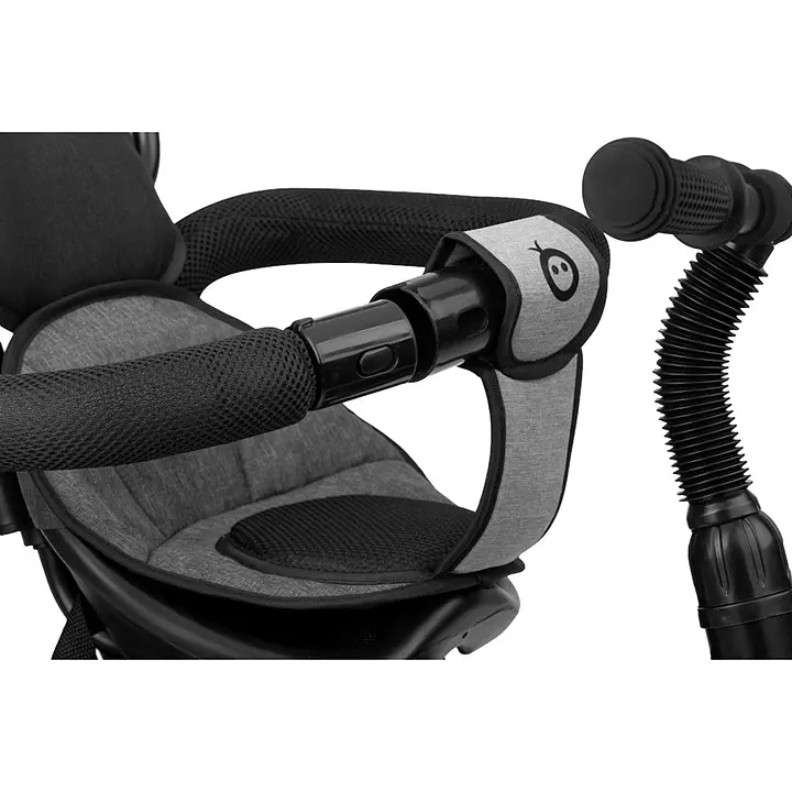 Дитячий триколісний велосипед MoMi Iris 5 у 1 з батьківською ручкою grey (4070) - фото 7