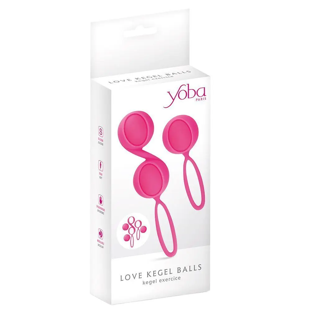 Вагінальні кульки Yoba Kegel Balls Pink, 3 см (рожевий) - фото 5