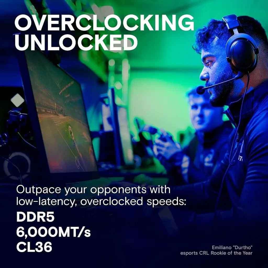 Модуль пам'яті DDR5 Crucial Pro OC 2х16GB 6400MHz Black (CP2K16G64C32U5B) [174276] - фото 4