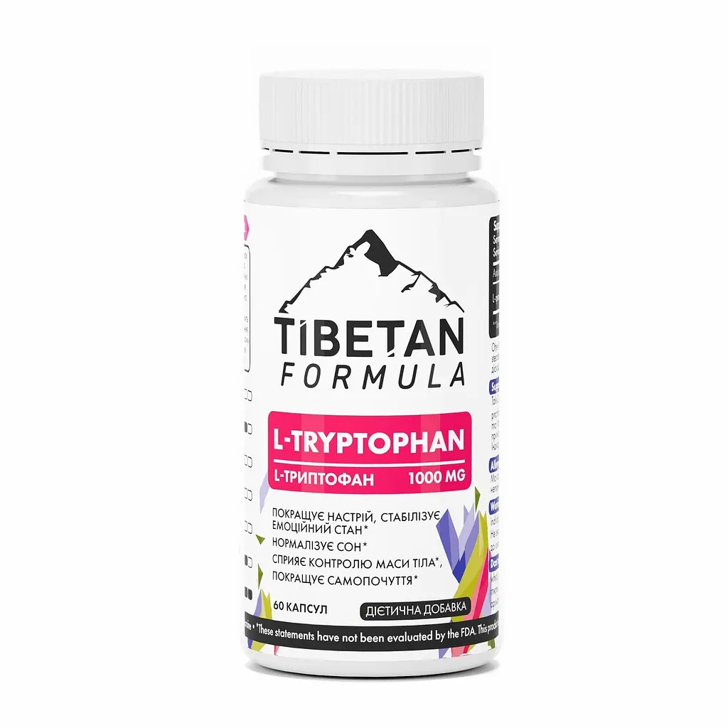 Амінокислота Tibetan Formula L-Триптофан 60 капсул