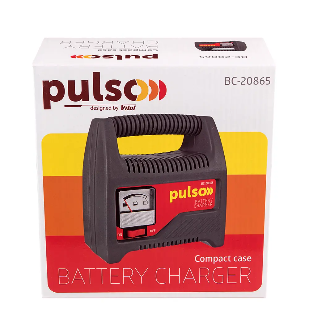 Зарядний пристрій автомобільний Pulso 12V/6A/20-80AHR (BC-20865) - фото 4