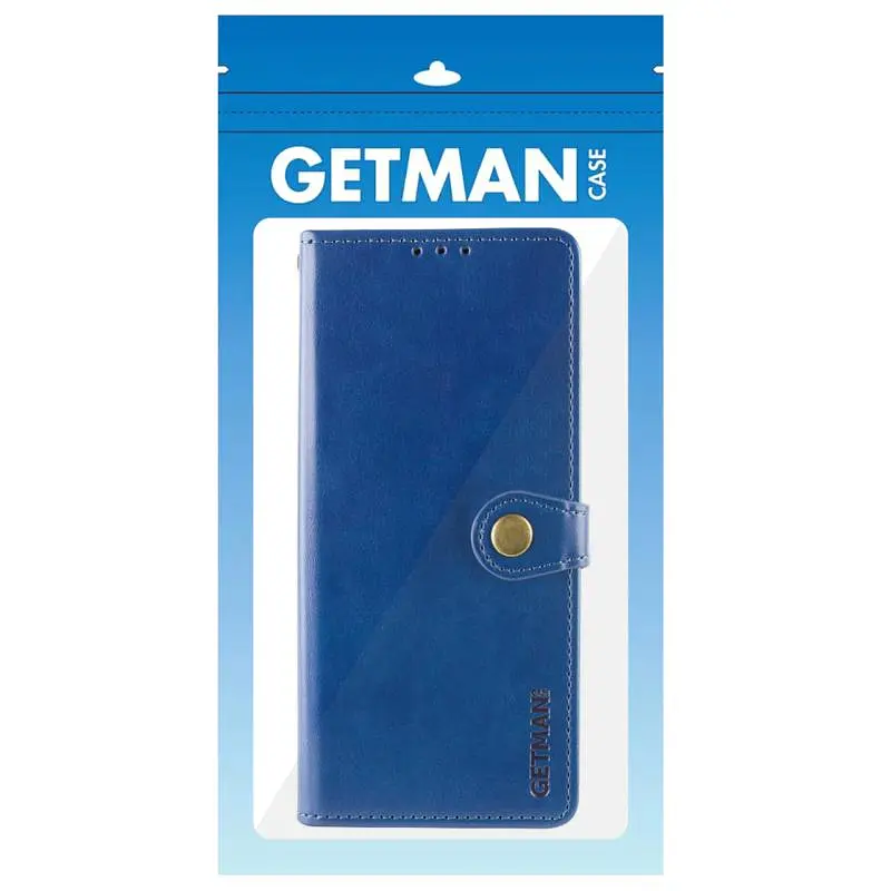 Кожаный чехол-книжка GETMAN Gallant (PU) для Motorola Moto G86 5G Синий - фото 3