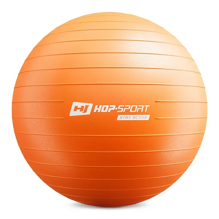 Фітбол Hop-Sport 65см помаранчевий + насос 2020 - фото 2