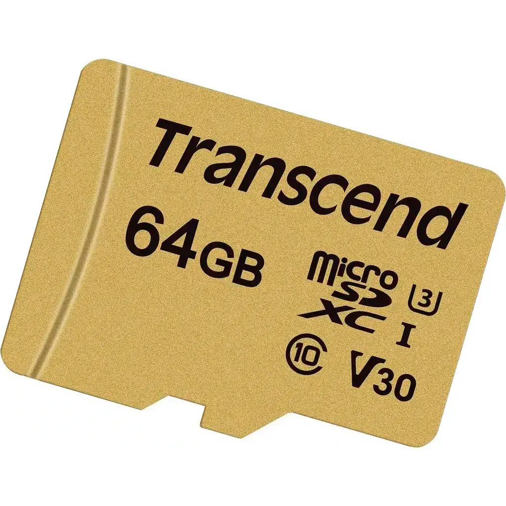 Карта пам'яті Transcend microSDXC 500S 64GB UHS-I U3 Class 10 + SD-adapter [TS64GUSD500S] [100874] - фото 3
