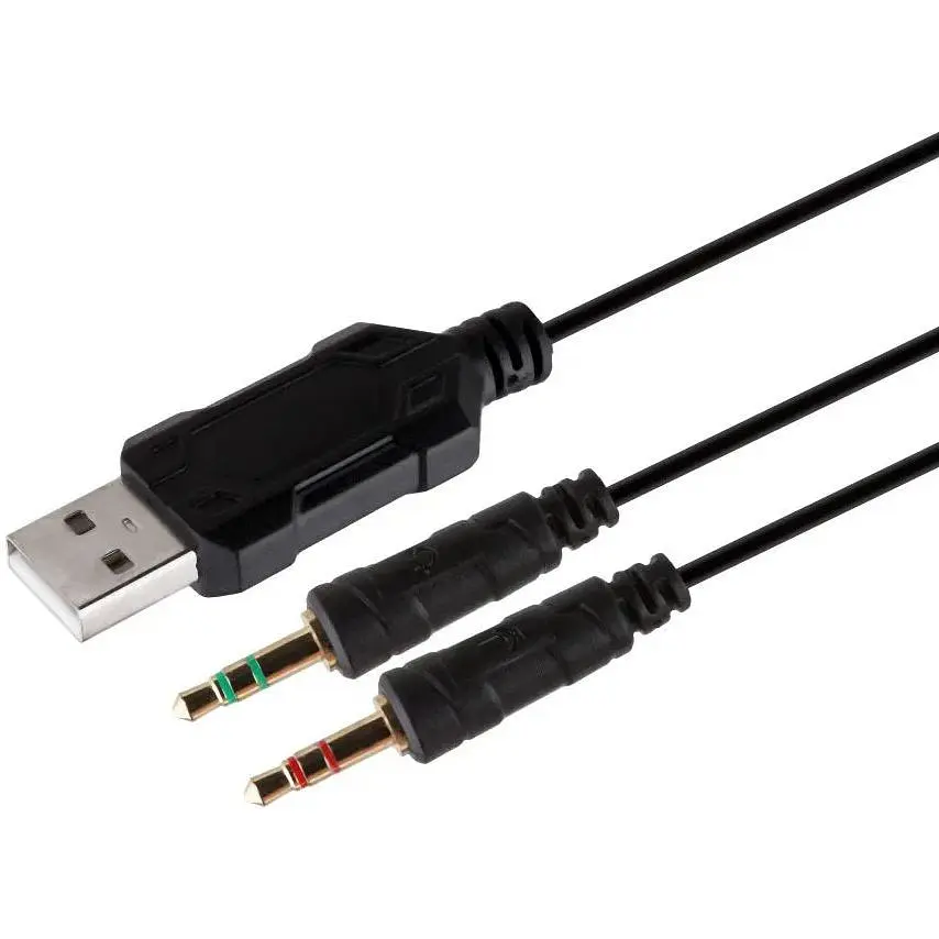 Дротові навушники для комп'ютера Fantech HG20 USB.AUX 3.5 mm 2 м Білі - фото 3