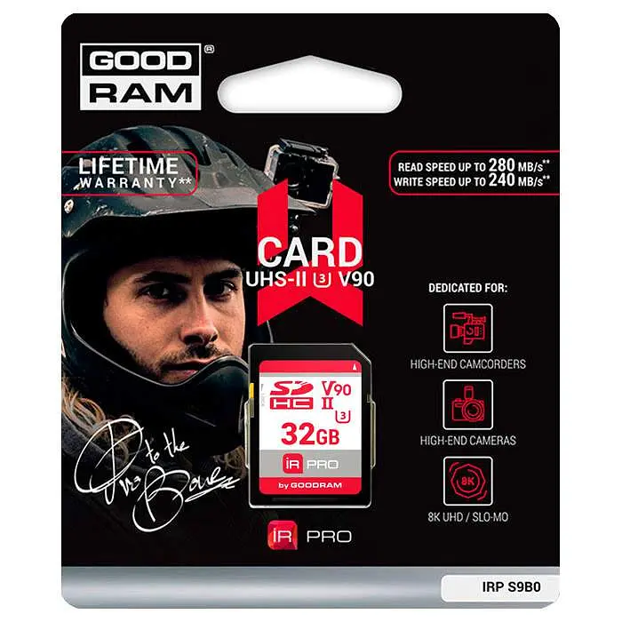 Карта пам'яті GoodRam Memory card Secure Digital 32Gb IRDM PRO SDXC V90 UHS-II U3 Retail (IRP-S9B0-0320R11) - фото 2