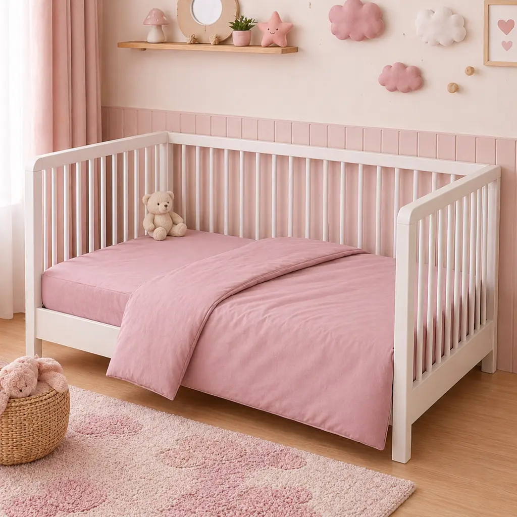 Дитяча постільна білизна MIRSON BABY фланель Pink 110х160см (2200012800461) - фото 8