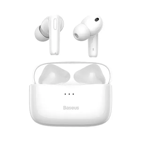 Навушники Bluetooth Baseus SIMU ANC True Wireless Earphones S2 | 42/480mAh, 6/24Hours (NGS2-02) white - фото 3
