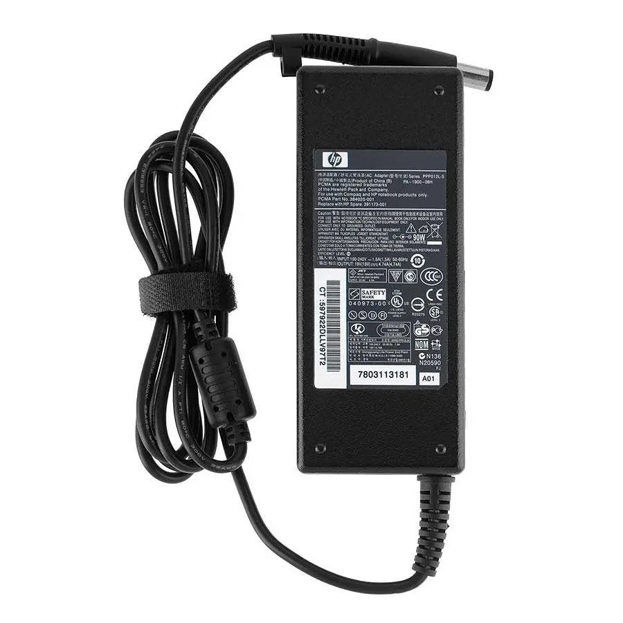 Блок живлення для ноутбука HP 19V 4.74A 90W 7.4x5.0-PIN чорний (без кабелю!) - фото 2