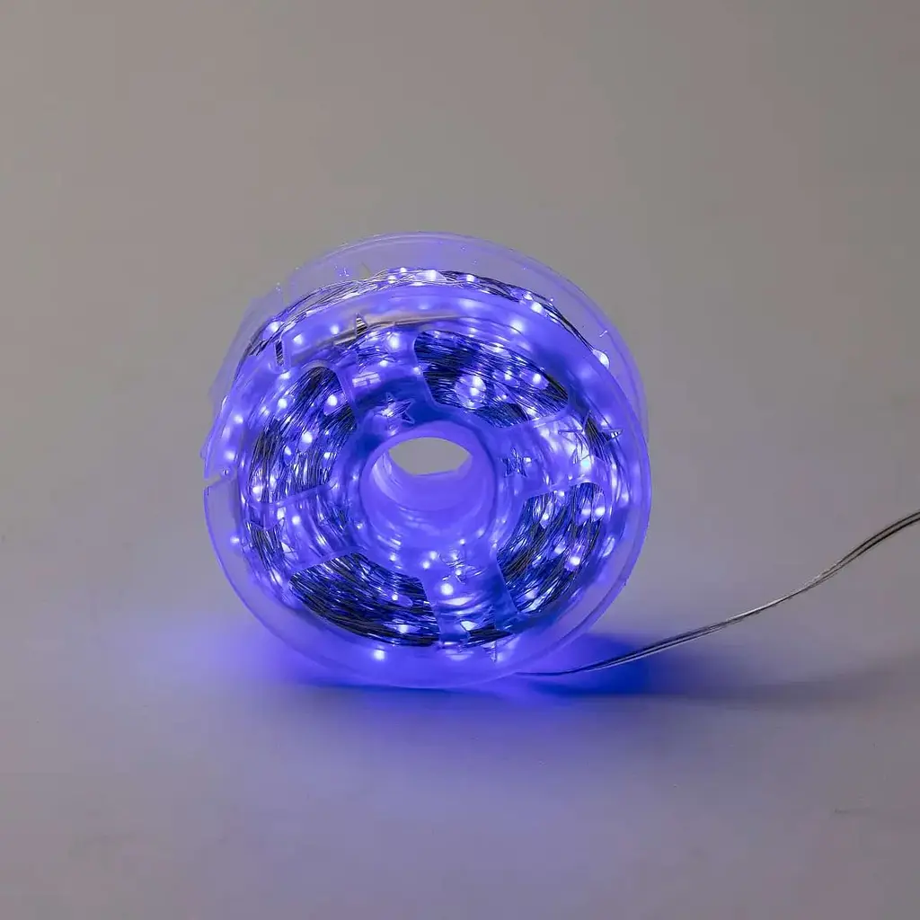 Гірлянда Роса GarlandoPro нитка GarlandoPro 1000 LED довжина 100 м від мережі, синій (1000L100MWBL) - фото 6