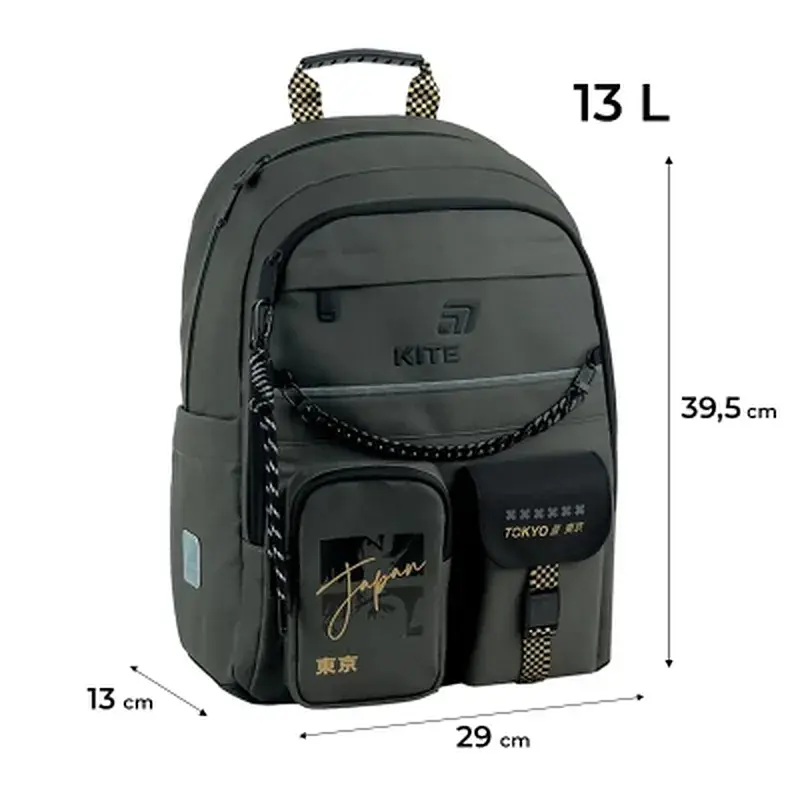 Рюкзак шкільний Kite Education 584 Tokyo Vibe (K26-584M-4) - фото 12
