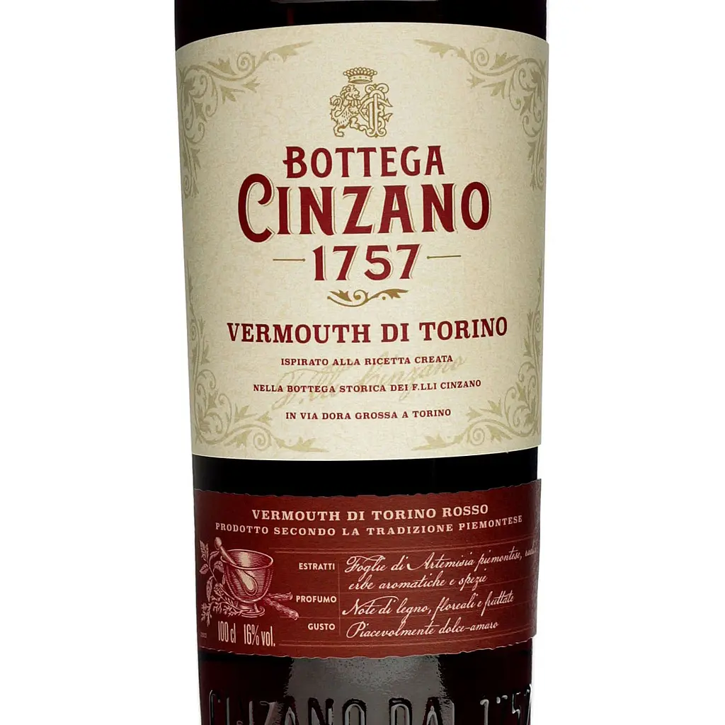 Вермут Bottega Cinzano Rosso, червоний, солодкий 1 л, 16% - фото 3