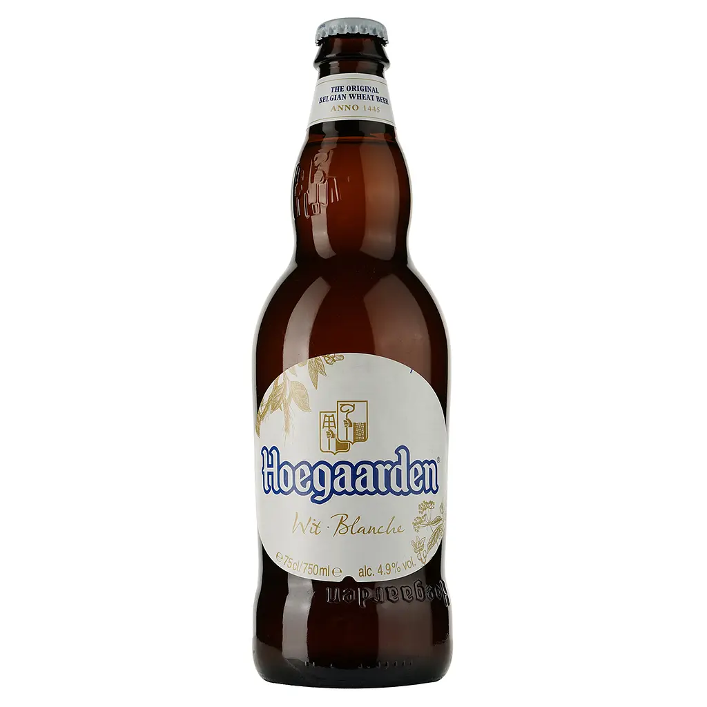 Уцінка. Пиво Hoegaarden Біле, світле, нефільтроване, 4,9%, 1,5 л (2 шт. по 0,75 л) + келих 0,33 л (755152)  - фото 2
