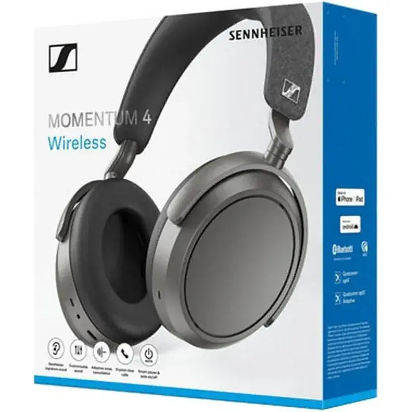 Навушники з мікрофоном Sennheiser MOMENTUM 4 Wireless Graphite (700383) - фото 2