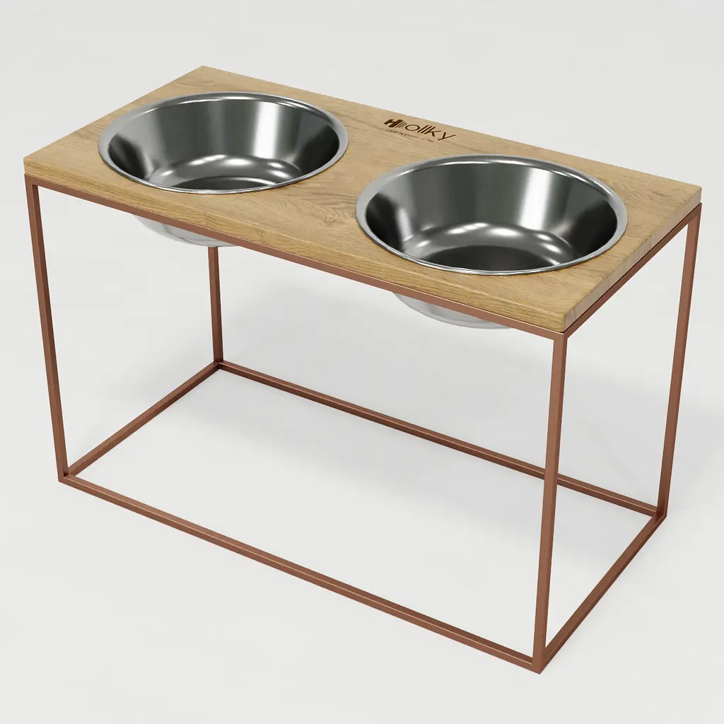 Hollky Base XXL40 — миски на підставці для дуже великих собак (2 × 2,8 л) - фото 2