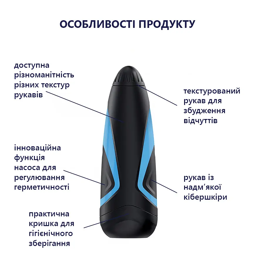 Вакуумний мастурбатор Satisfyer Men One - фото 3