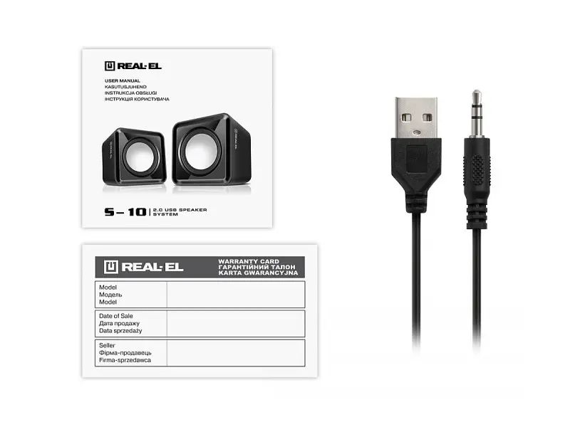 Компьютерні колонки REAL-EL S-10 black (EL121100020) - фото 10
