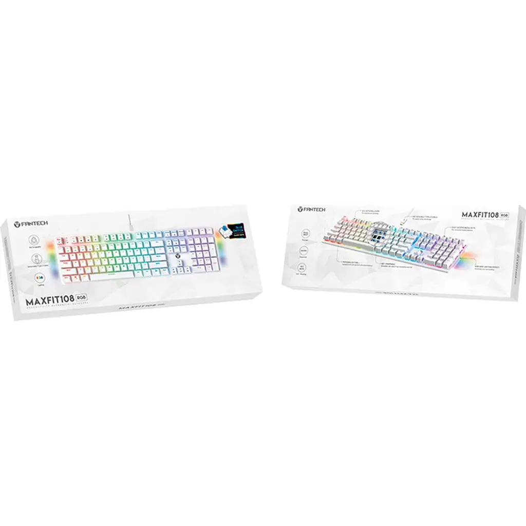 Клавіатура Fantech MaxFit108 MK855 Space Edition (MK855RGB-WH) [115618] - фото 5