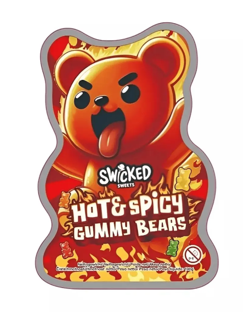 Гострі желейні цукерки Swicked Hot & Spicy Gummy Bears 100г