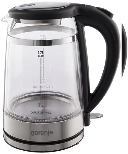 Електрочайник Gorenje K17GDW 1,7 л чорний - фото 2