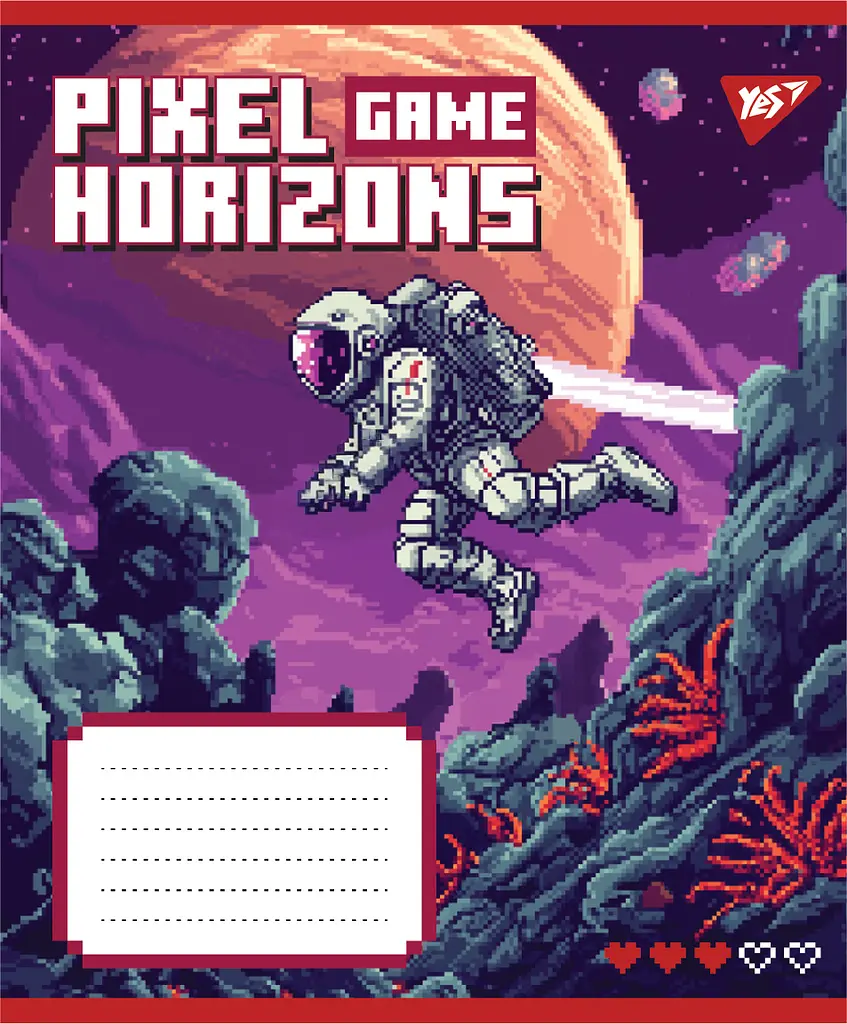 Набір зошитів шкільних YES А5/12 лінія Pixel game 25 шт (767775) - фото 6