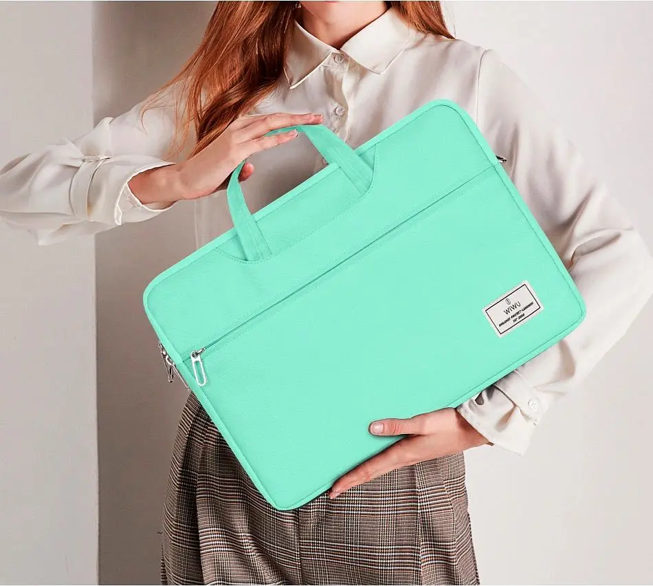 Сумка для ноутбука WiWU Vivi Laptop Handbag 14" Green [6936686411127] [101620] - фото 2