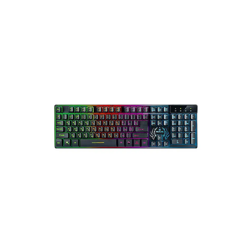 Клавіатура REAL-EL 7090 Comfort Backlit Black (EL123100031)