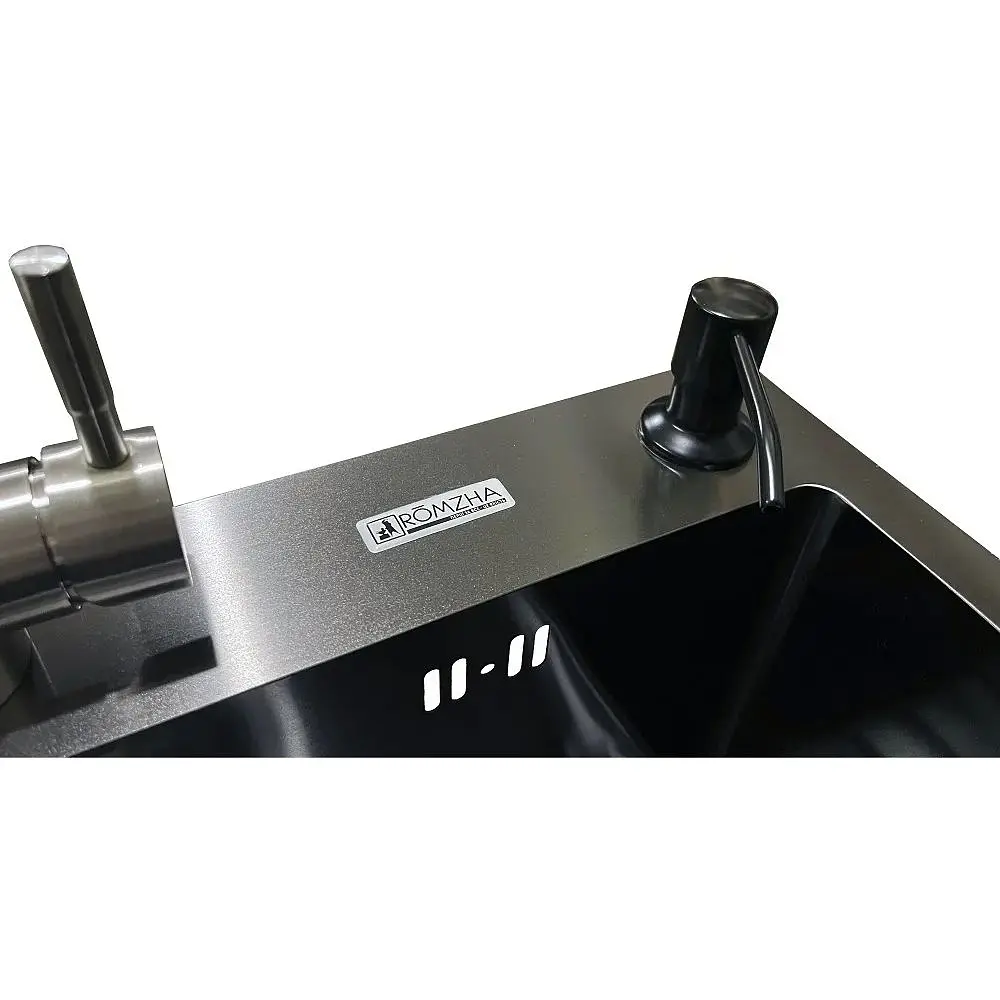 Комплект мийка + змішувач Romzha Arta U-550S BL (B) - фото 4