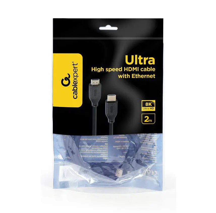 Кабель HDMI-HDMI Cablexpert HDMI8K2M v2.1 Ethernet 8K UHD 2 м - фото 3